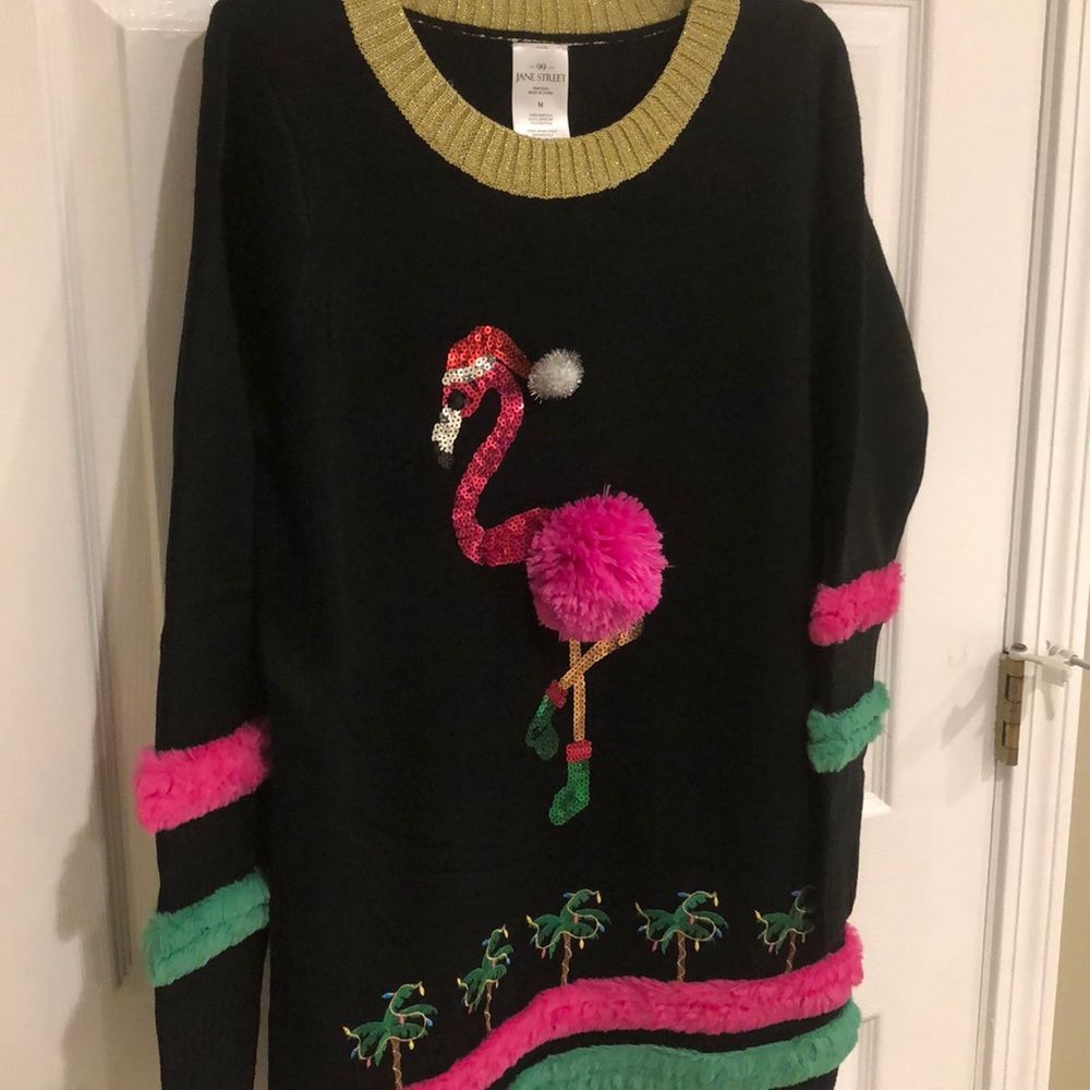 🌴🦩”Ugly” Christmas Sweater-NWT🦩🌴 - Picture 5 of 6